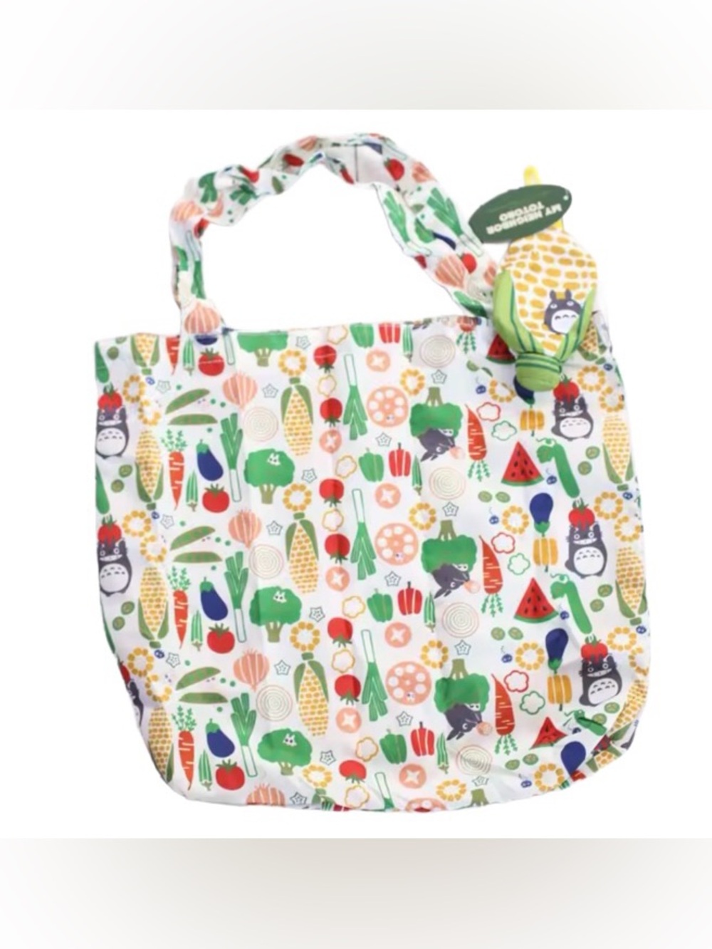Studio Ghibli Totoro Reusable Tote Bag with Carrying Pouch